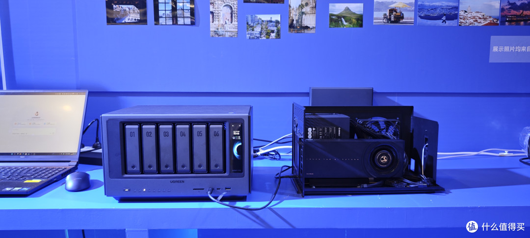 绿联AI NAS iDX6011Pro亮相英特尔大会,本地 AI+外接GPU双管齐下