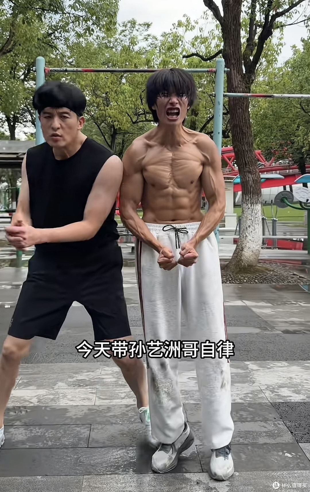 花小龙带吕小布孙艺洲自律的一天,确实孙艺洲有练健身