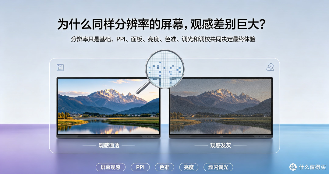 为什么同样分辨率的屏幕,观感差别巨大?