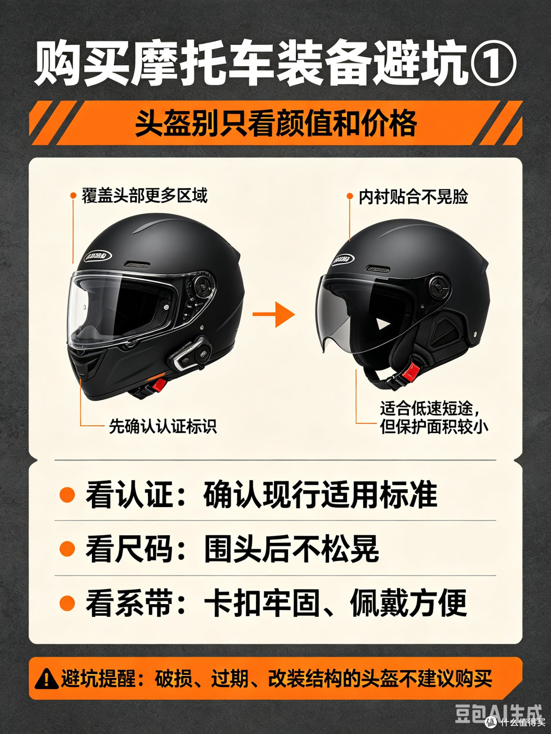 购买摩托车装备如何避坑