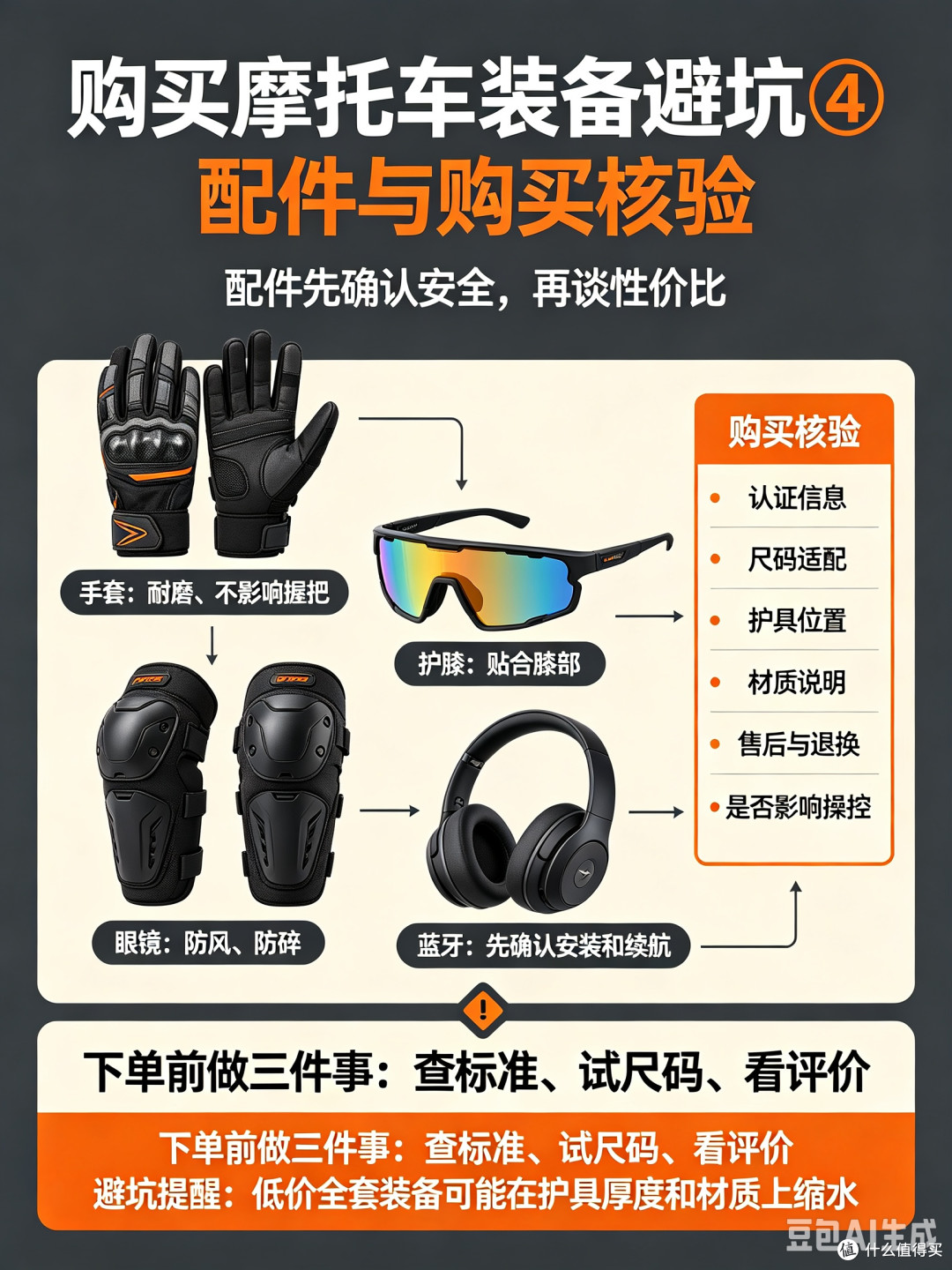 购买摩托车装备如何避坑