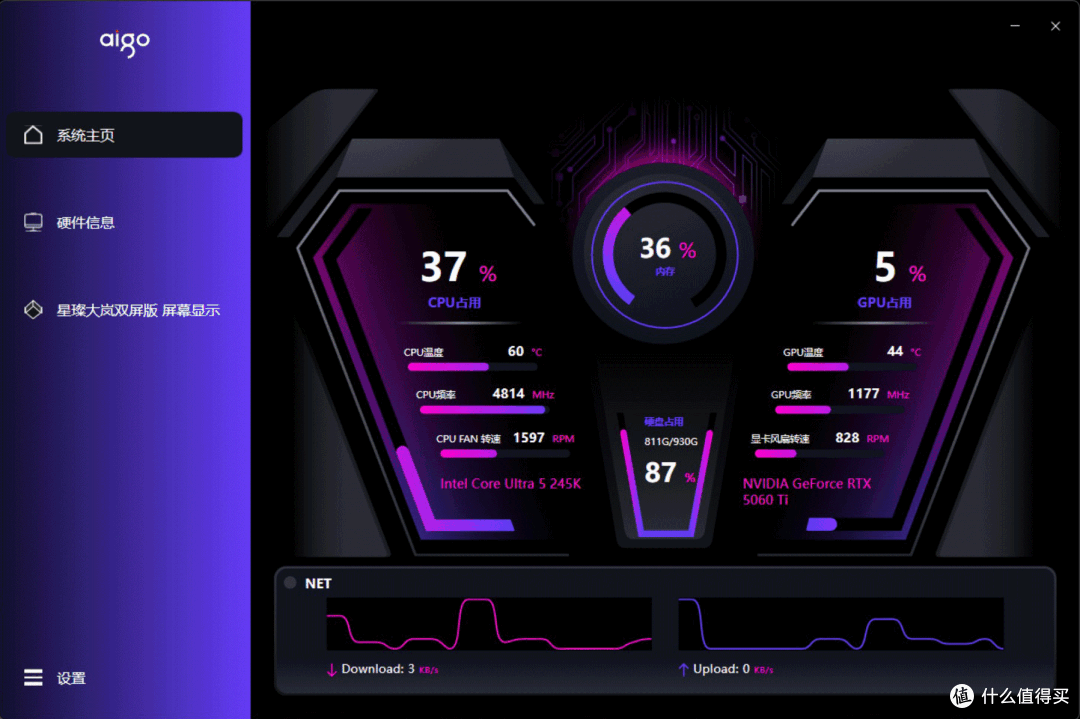 涨价时期的妥协:245k+5060Ti+双屏海景房机箱的装机方案