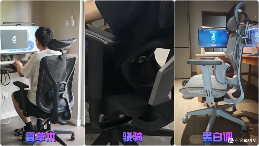 人体工学椅夏草木、骁骑和黑白调哪个质量好?三款热门人体工学椅