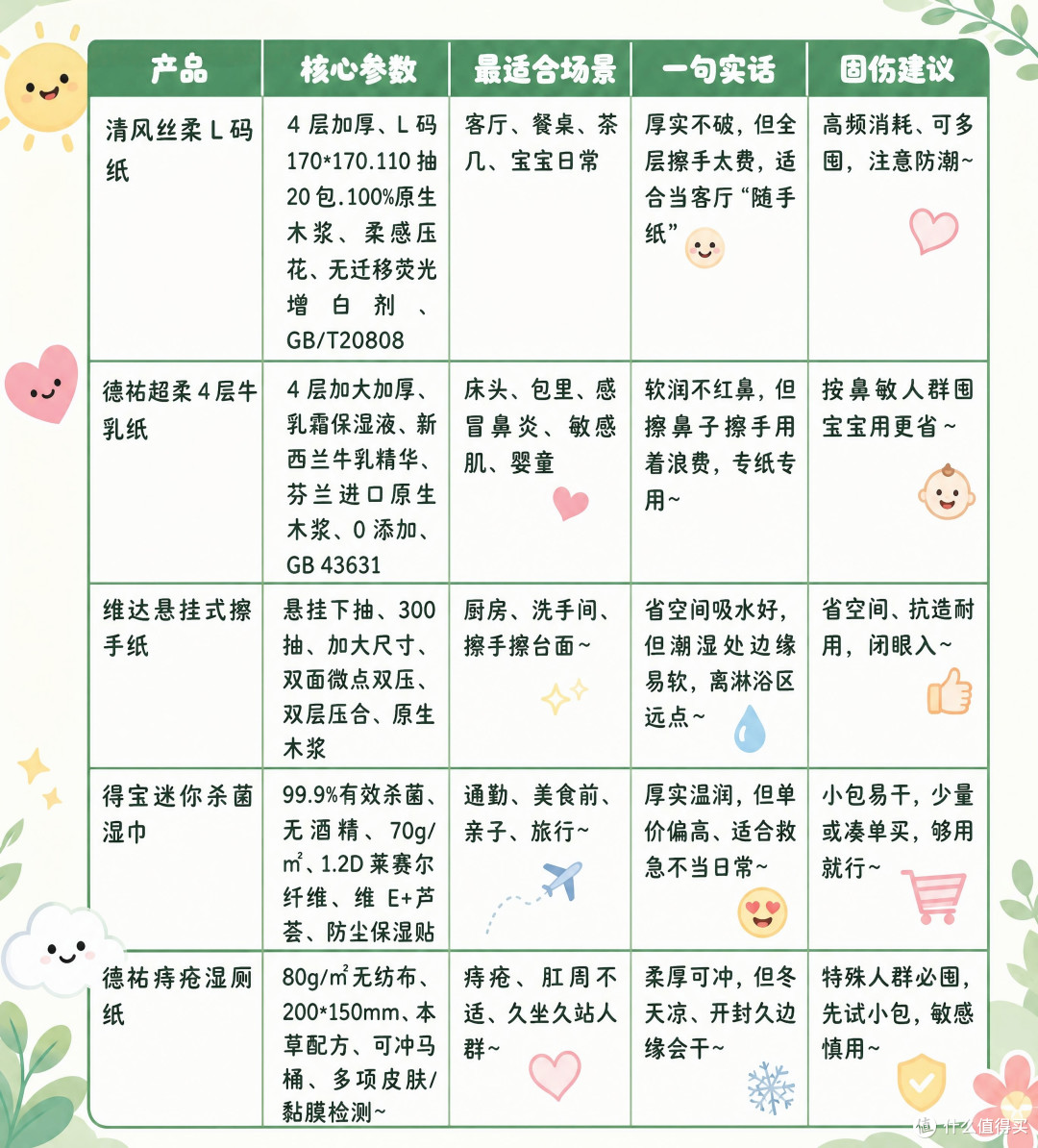 纸巾别乱囤:从客厅到卫生间,我家的5款纸品分场景实测。