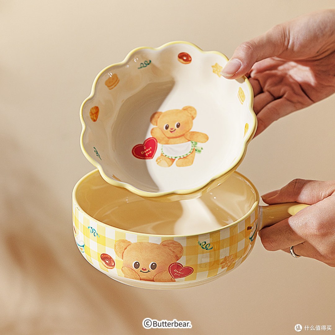 摩登主妇&黄油小熊釉下彩餐具 简单说说