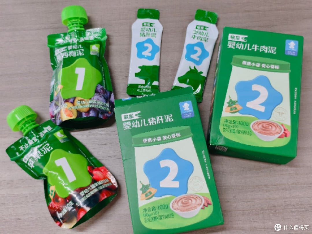 实测｜敏星婴标猪肝泥+牛肉泥+果泥，敏宝补铁这一套够不够用？