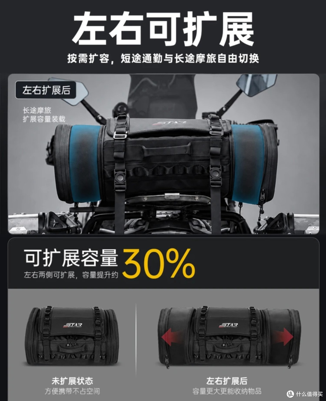防水又扩容,这后座包太懂骑士了