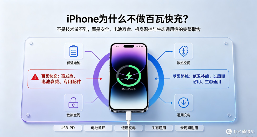 iPhone为什么不做百瓦快充?背后是一套完整的取舍逻辑