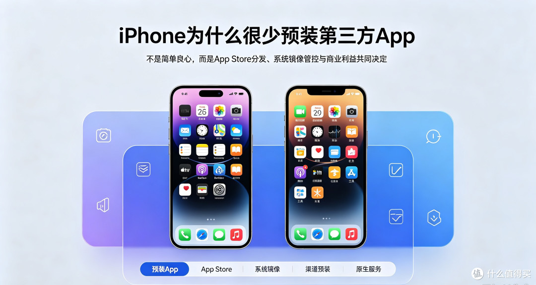 iPhone为什么很少预装第三方App,预装生态的底层博弈
