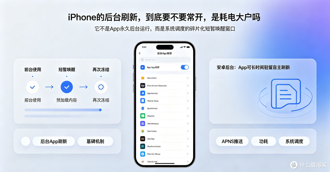 iPhone的后台刷新,到底要不要常开,是耗电大户吗