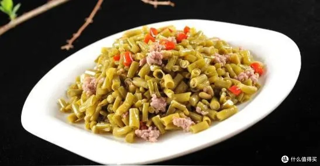 酸豆角炒肉沫
