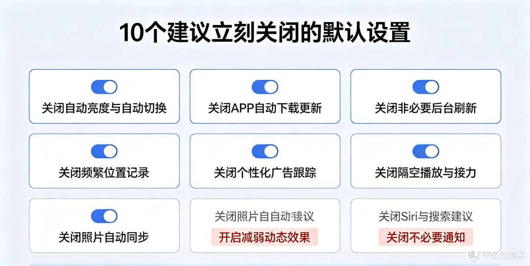 iOS 26必改设置!升级后立刻关闭这10个默认开关,速度续航双提升