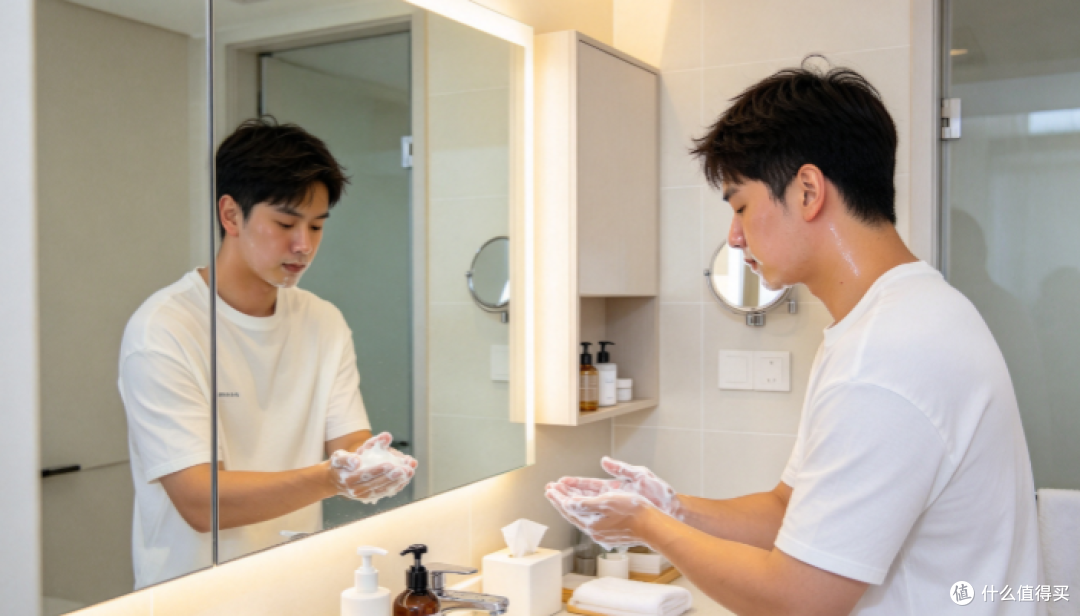 男生油脸洗面奶分享,清洁和保湿