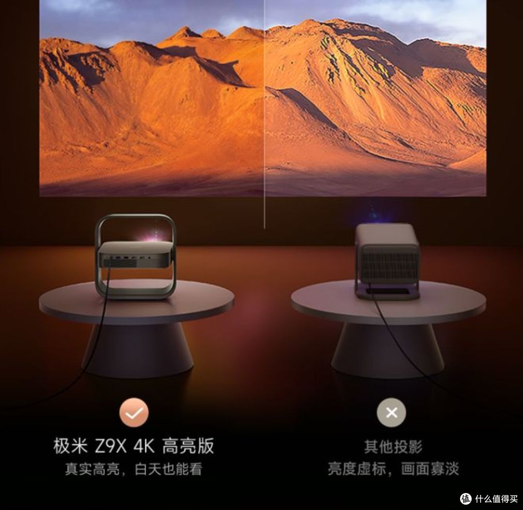 轻薄全能,光影升级!极米Z9X 4K高亮版投影仪评测