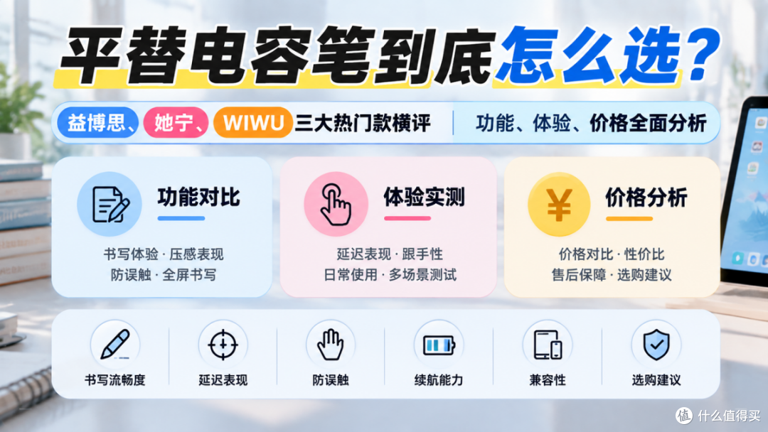 平替电容笔到底怎么选?益博思、她宁、WIWU三大热门款横评