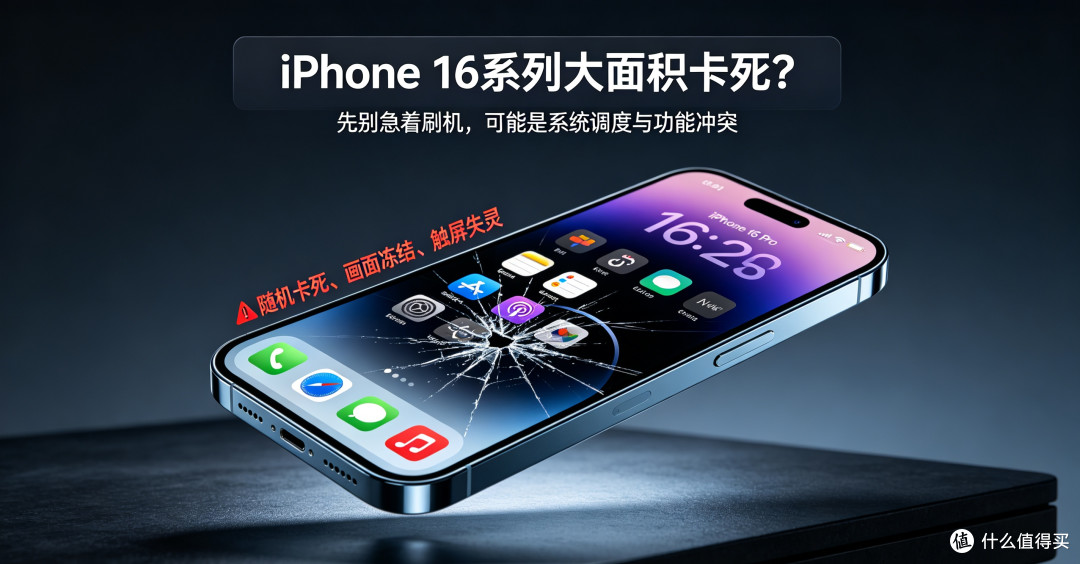 iPhone 16/16 Pro 通病实锤!大面积死机、画面卡死、触屏失灵?