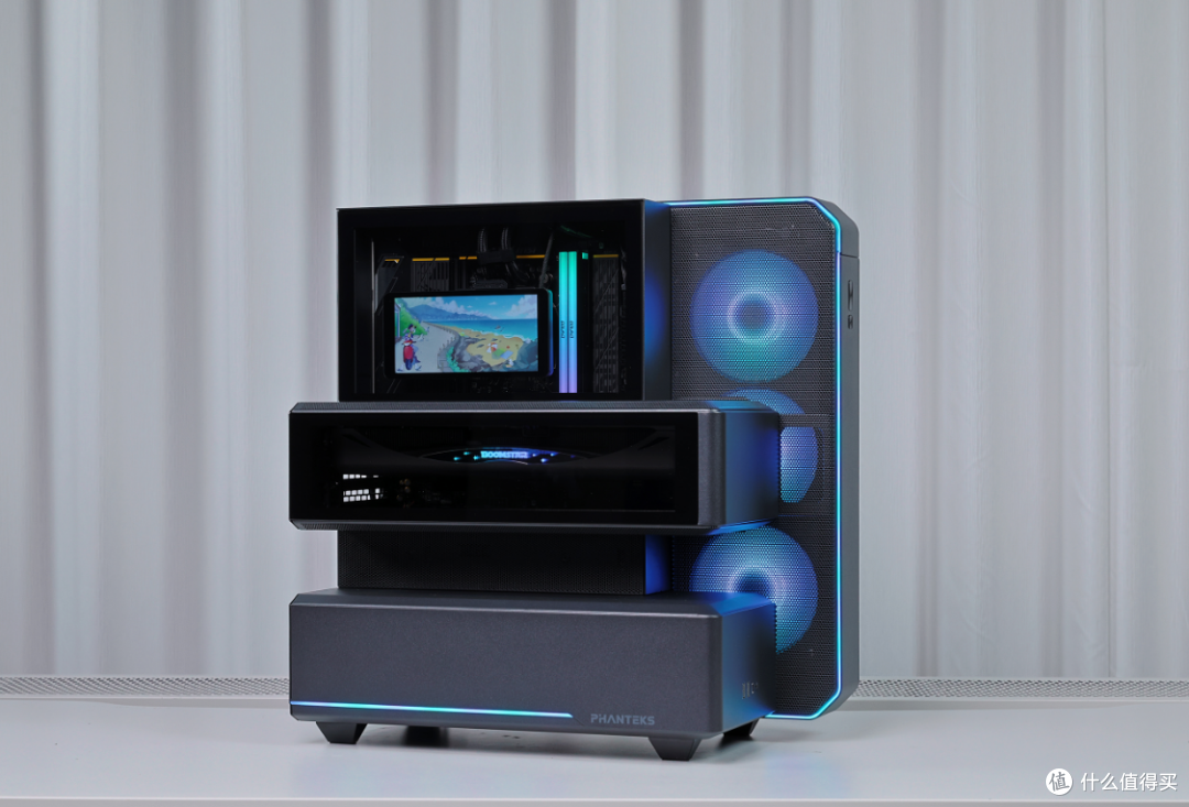 半开放式主机?98X3D+5080星曜+48G大内存+追风者雕堡EX5 MAX机箱