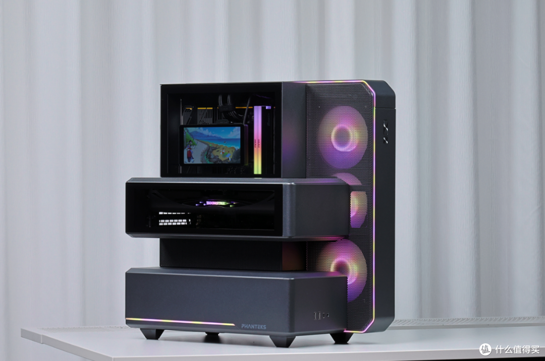 半开放式主机?98X3D+5080星曜+48G大内存+追风者雕堡EX5 MAX机箱