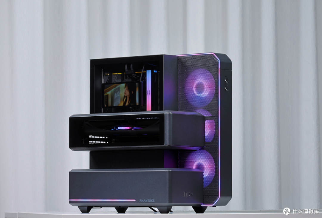 半开放式主机?98X3D+5080星曜+48G大内存+追风者雕堡EX5 MAX机箱
