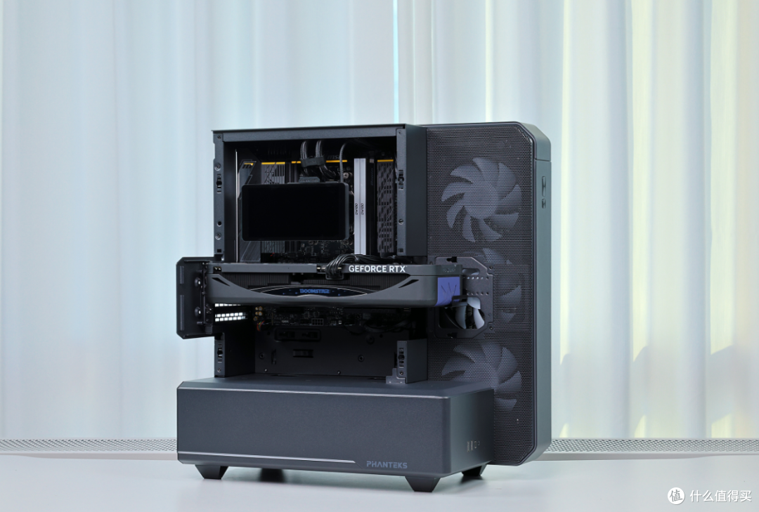半开放式主机?98X3D+5080星曜+48G大内存+追风者雕堡EX5 MAX机箱