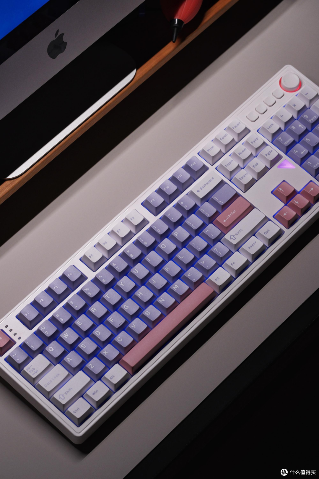 烟云紫静音红轴,GANSS GS3104TPro 这把键盘还挺适合放在办公位