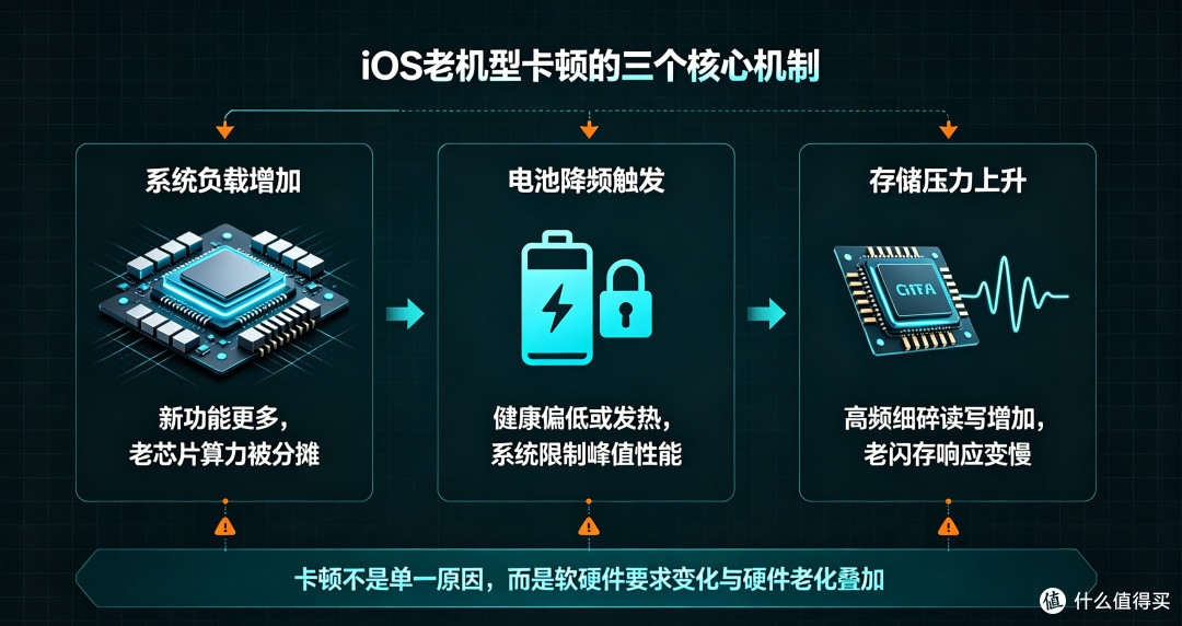 老iPhone越更越卡?终于懂了:不是手机老了,是iOS机制在限速
