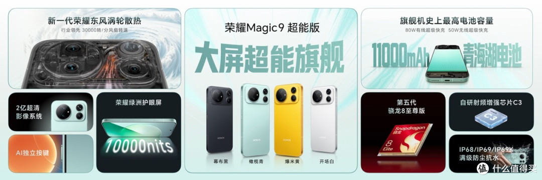 超清双2亿,掌中电影机,荣耀Magic9 系列正式发布,售价4499元起