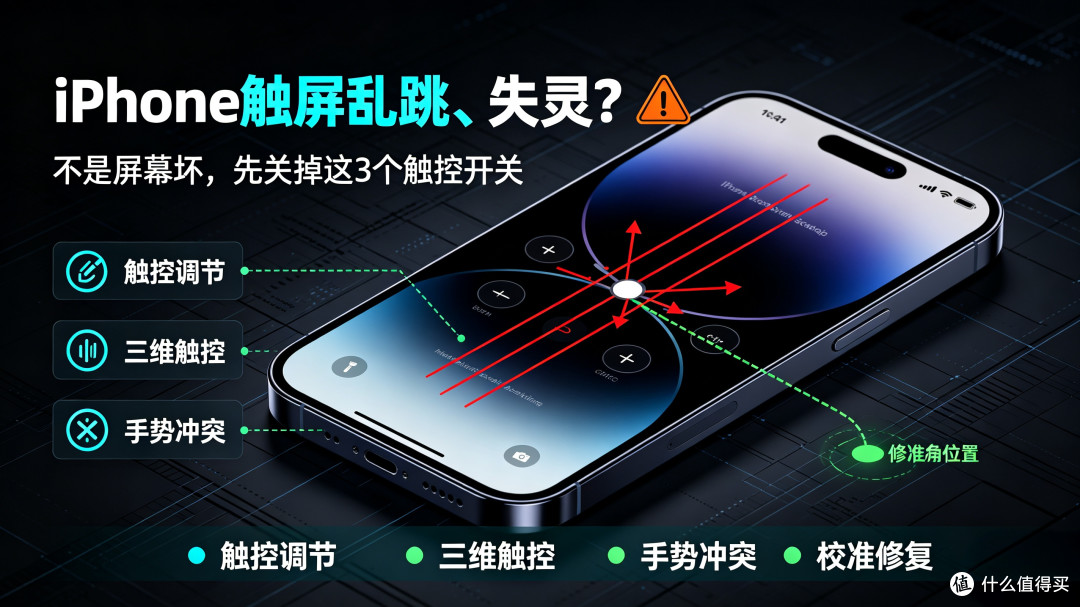 iPhone触屏乱跳、失灵、点不动?不是屏幕坏!关掉这3个开关修复