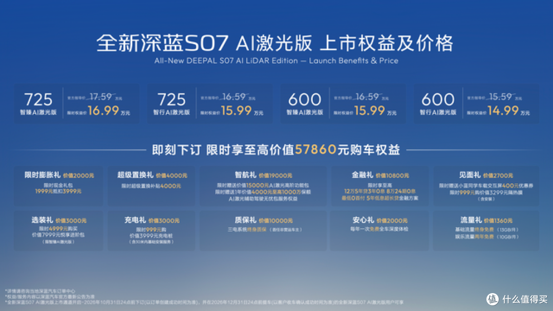 深蓝第100万辆整车下线,新S07把AI激光智驾拉到15万级
