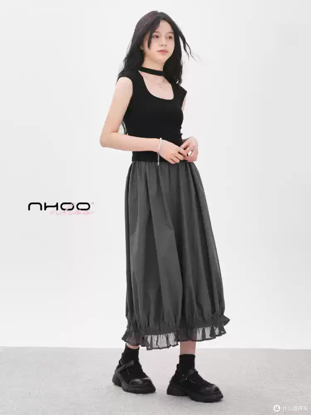 NH00 恩逅花苞半身裙，复古灯笼版型藏肉又显瘦