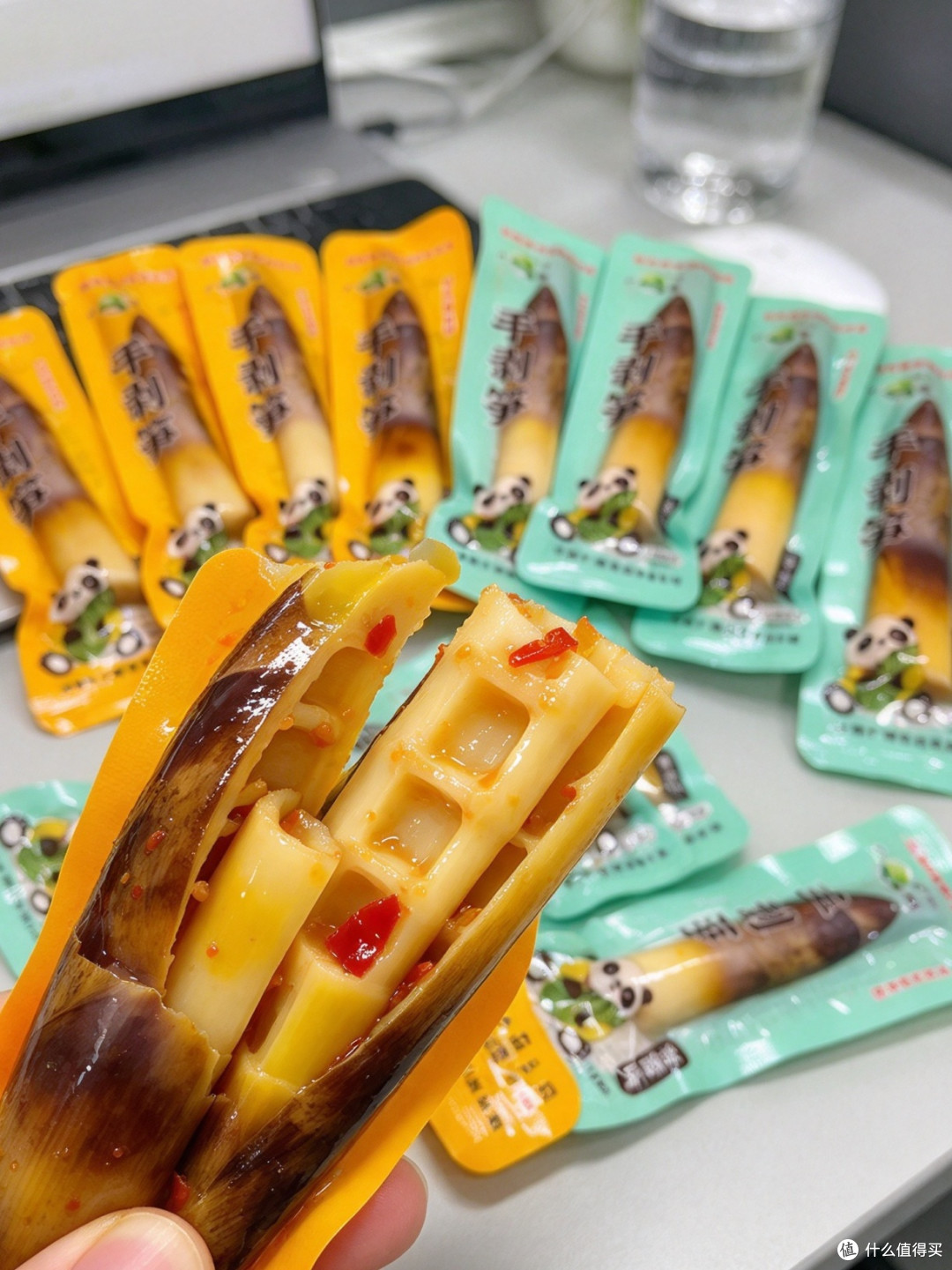 带壳手撕笋泡椒味酸辣脆爽不软塌