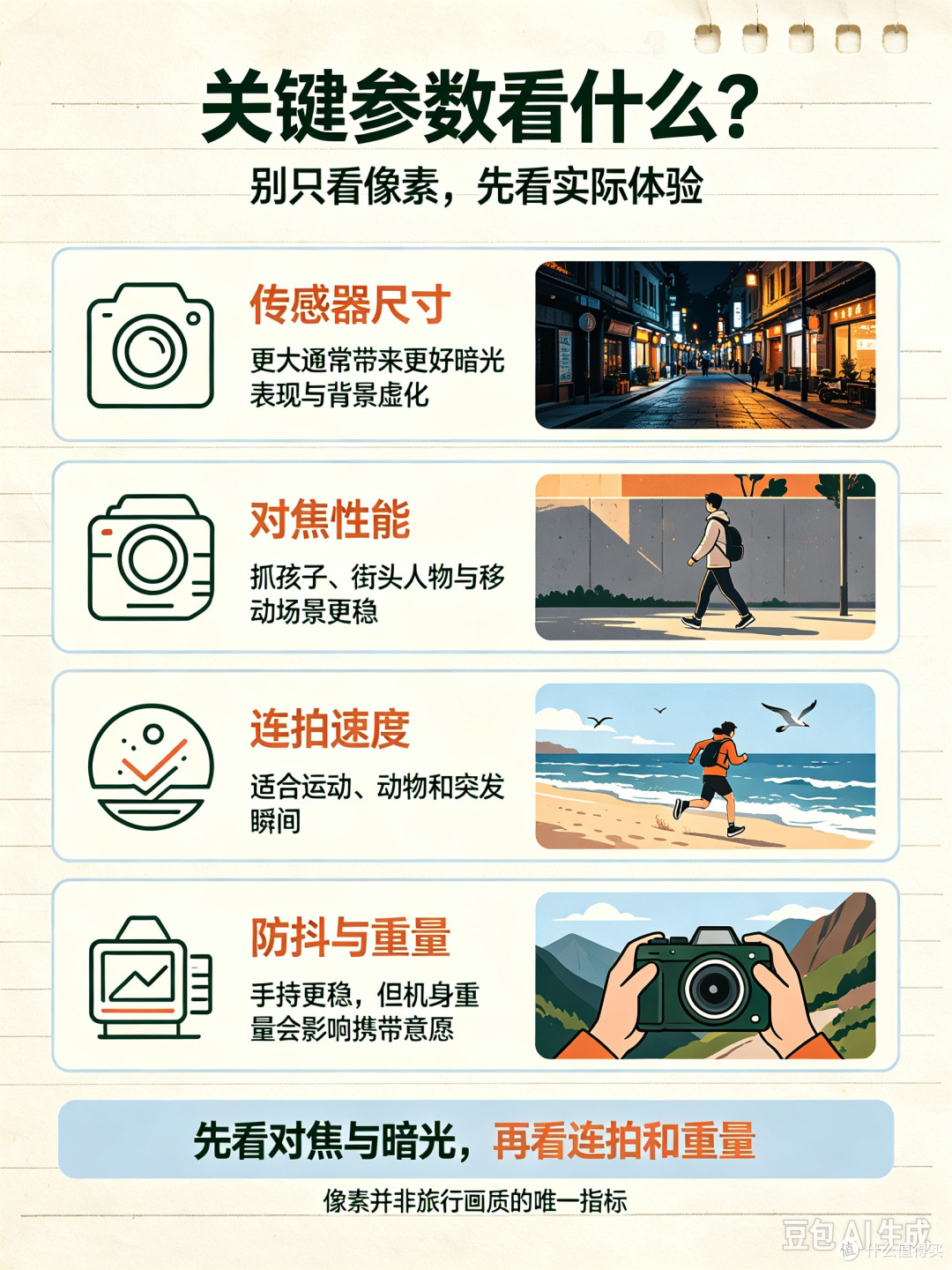 旅行相机选购核心原则