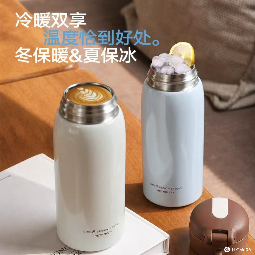 秋冬氛围感水杯！草莓生活简约保温杯巨耐看✨