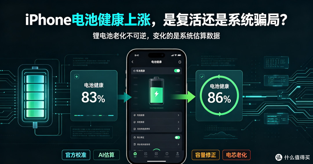 iPhone电池健康居然上涨了?是电池复活还是系统骗局?