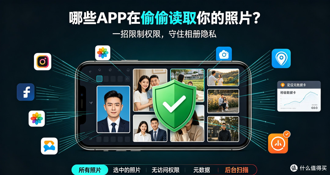 iPhone相册权限别乱开!哪些APP在偷偷读取你的照片?一招限制