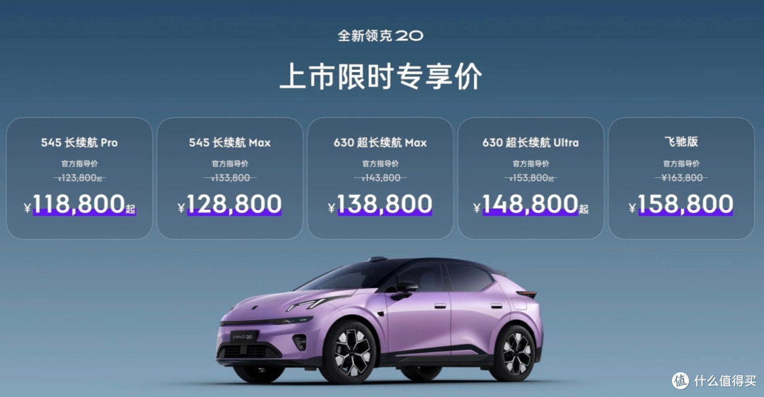 11.88万起!年轻人的纯电小钢炮,全新领克20全系标配800V+6C快充