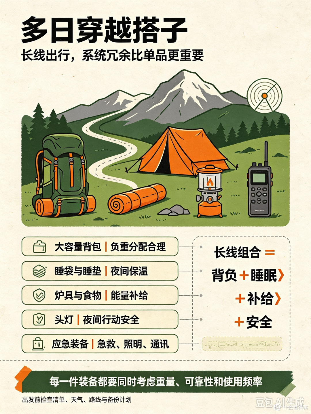 户外旅行装备场景化精准匹配指南