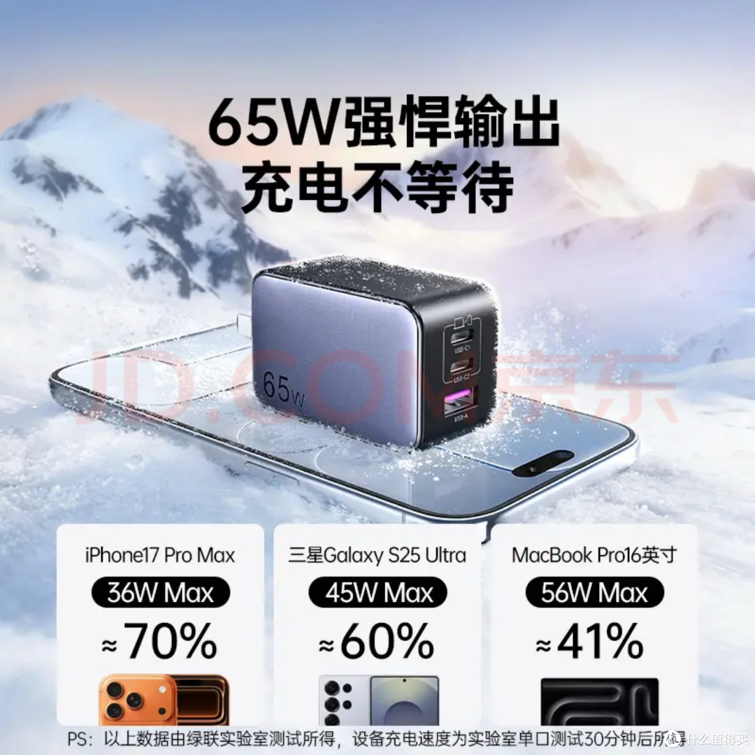绿联65W氮化镓充电器评测
