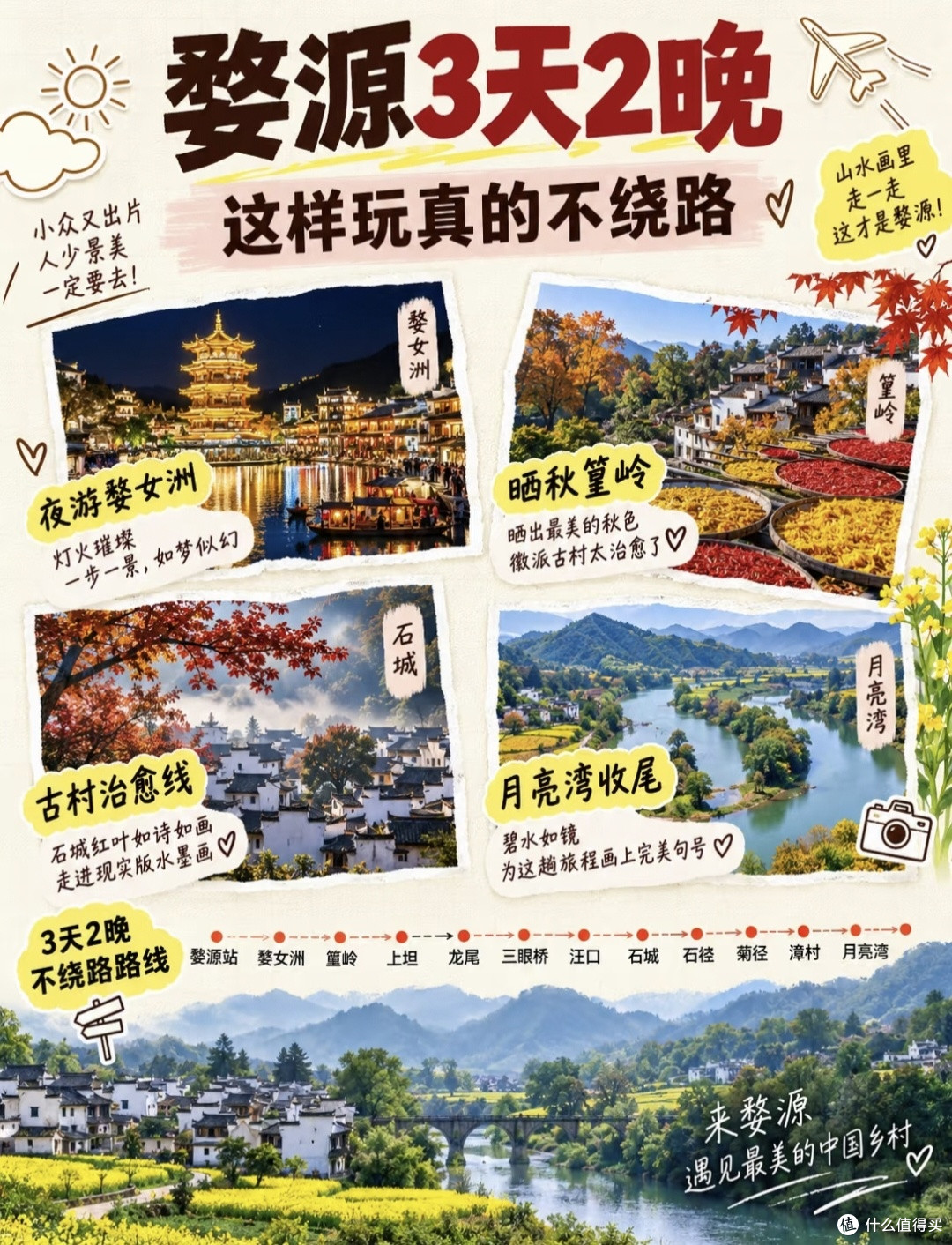 第一次去婺源看这里!3天2晚顺滑不回头游玩避坑指南