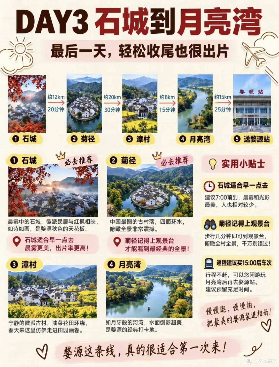 第一次去婺源看这里!3天2晚顺滑不回头游玩避坑指南