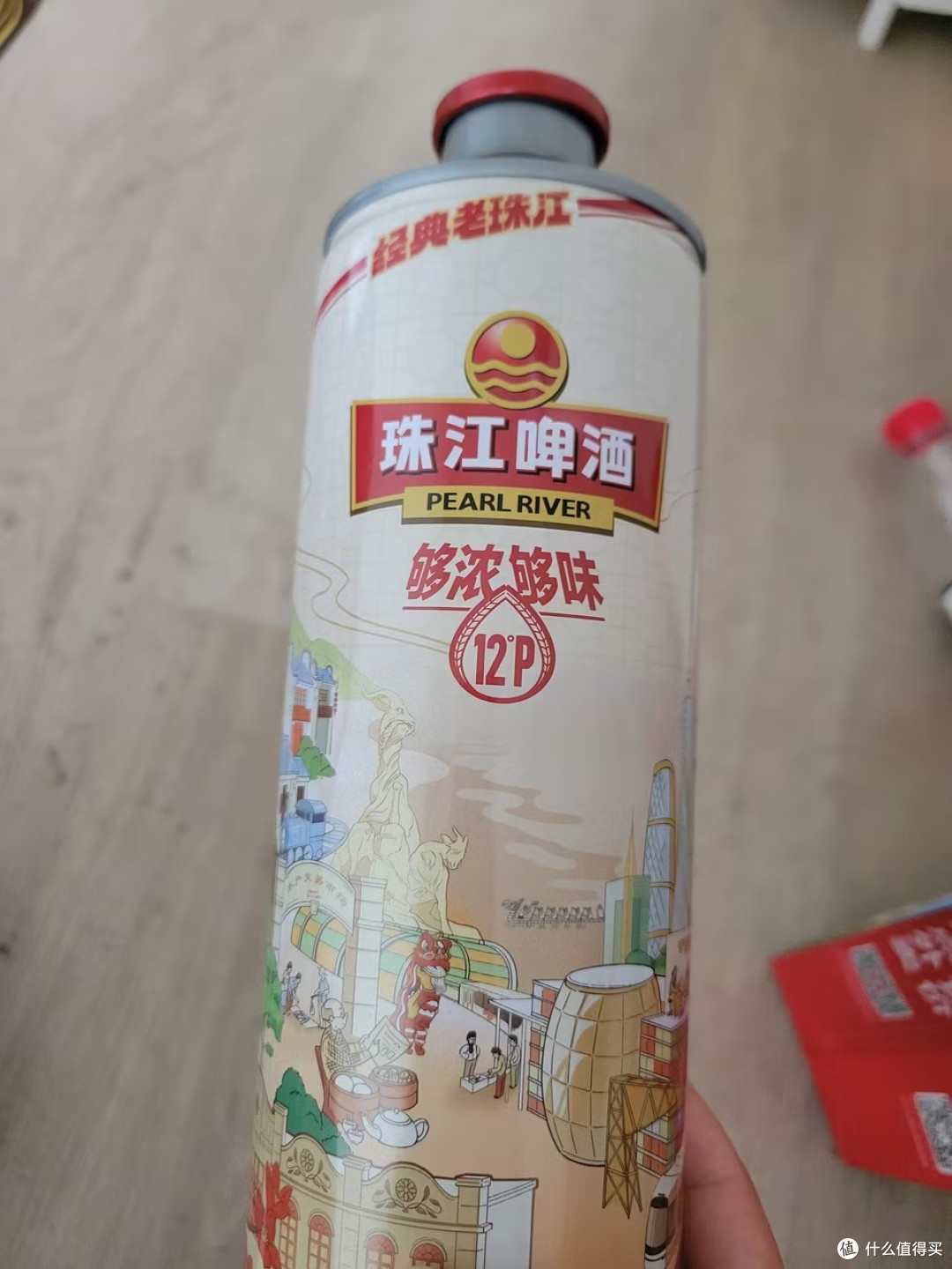 珠江啤酒12度 经典老珠江啤酒 980mL*6罐 整箱装