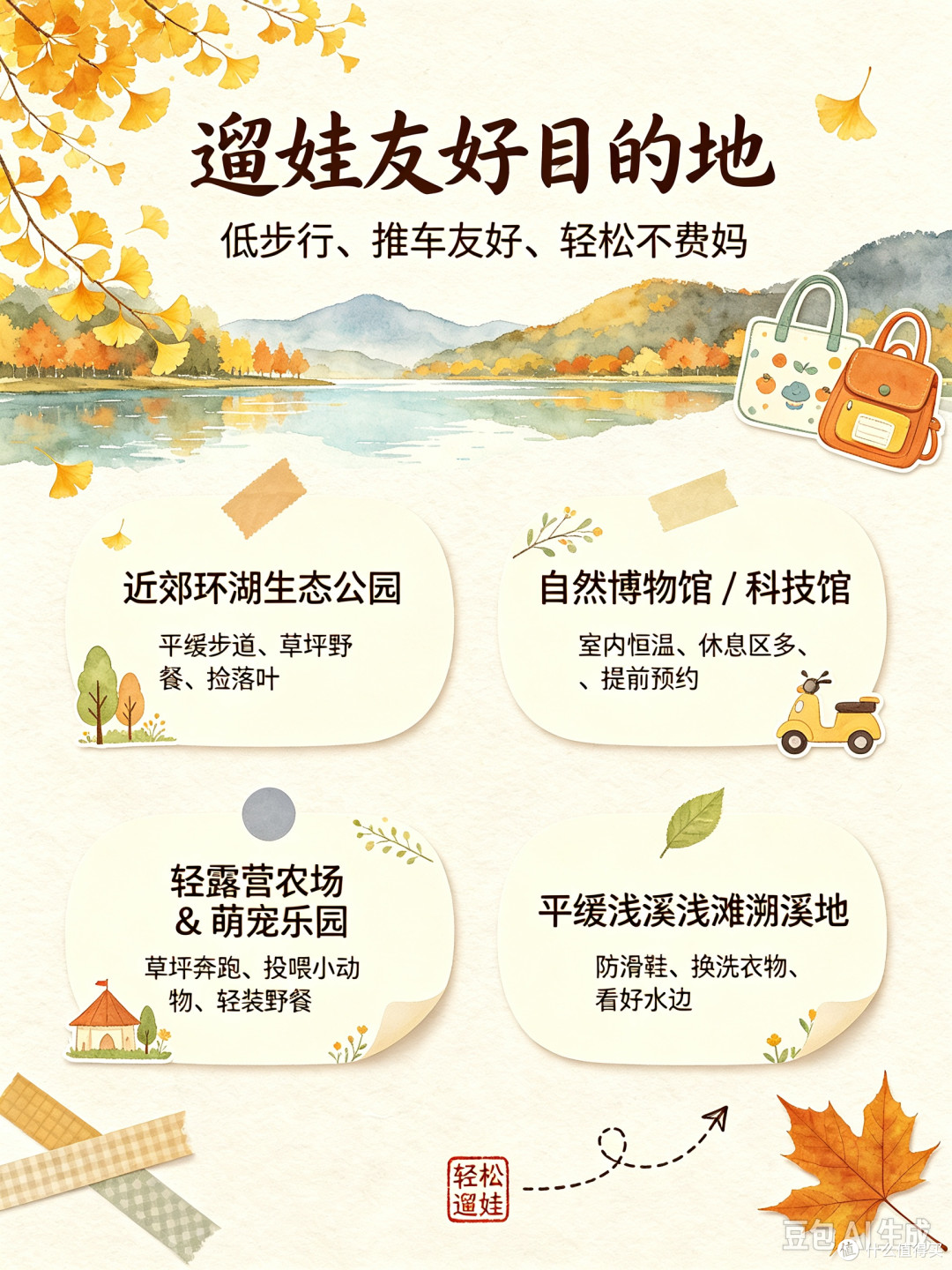 免费遛娃首选环湖公园
