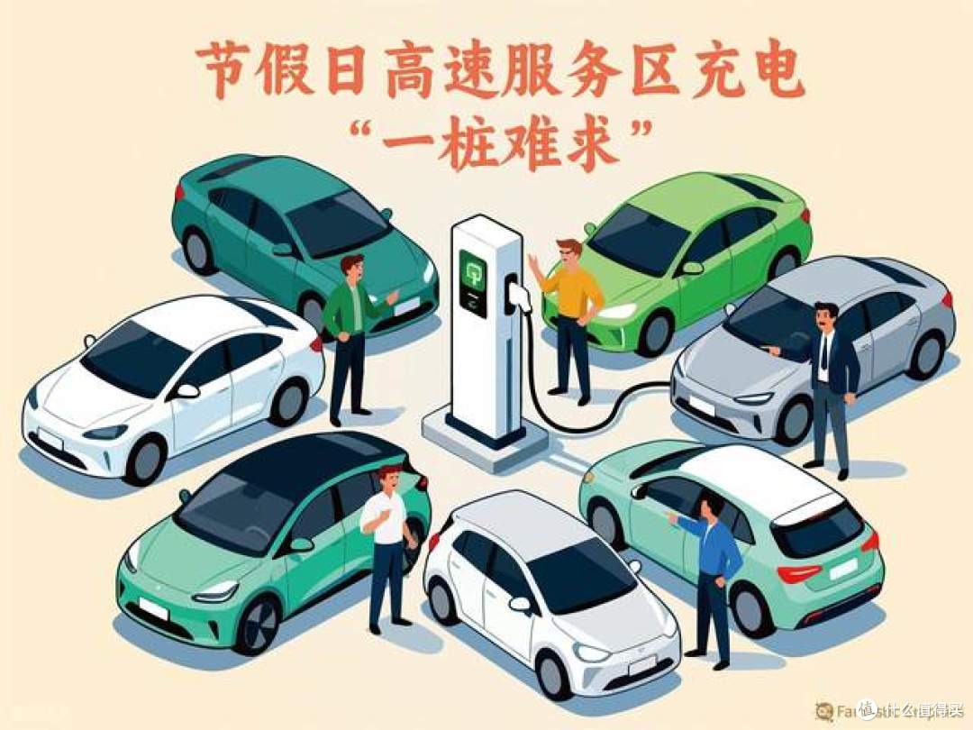 国庆高速充电桩告急!充到80%就被强制离场,电车焦虑解决了吗?