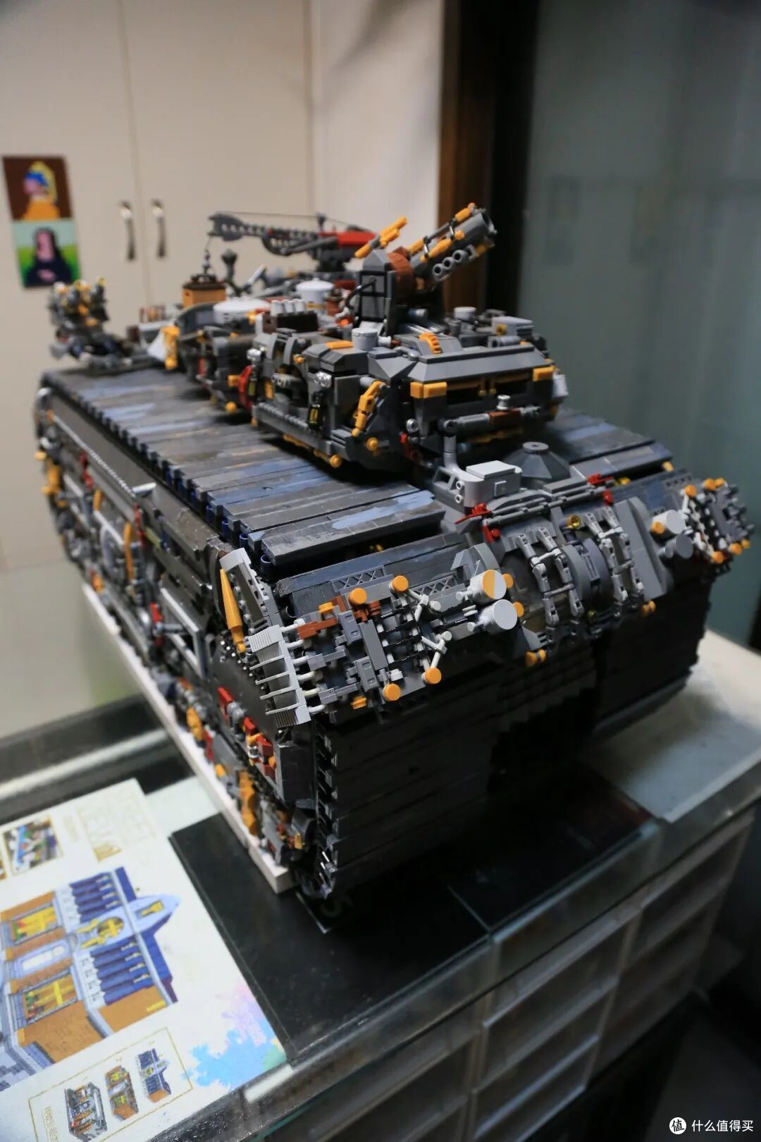 从零手搓16.7kg巨型履带式载具《碾》,蒸汽朋克×末世废土混搭MOC