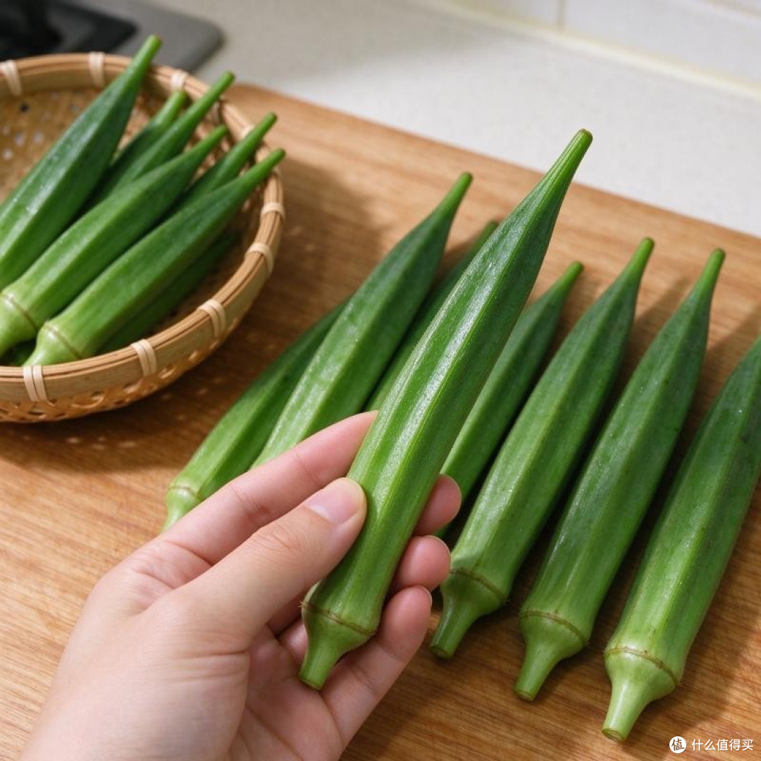 入秋菜王秋葵,一斤仅4元,鲜嫩爽口别错过,简单一煮,全家爱吃