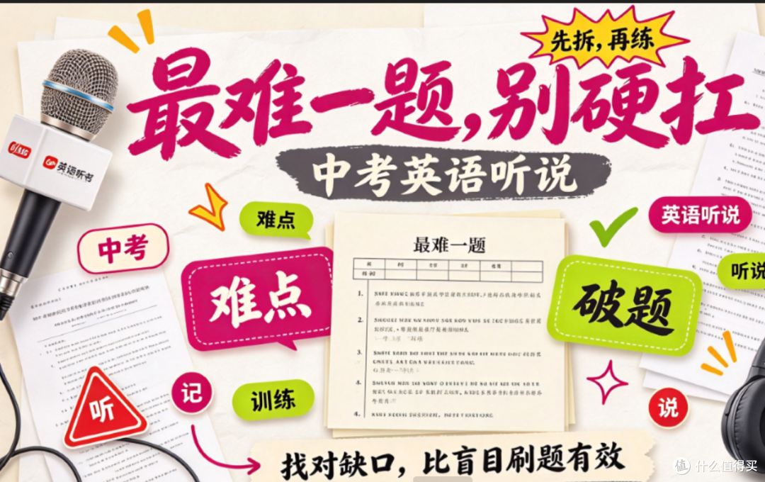 中考英语听说最难一题:信息记录及转述10分,3步拿分攻略