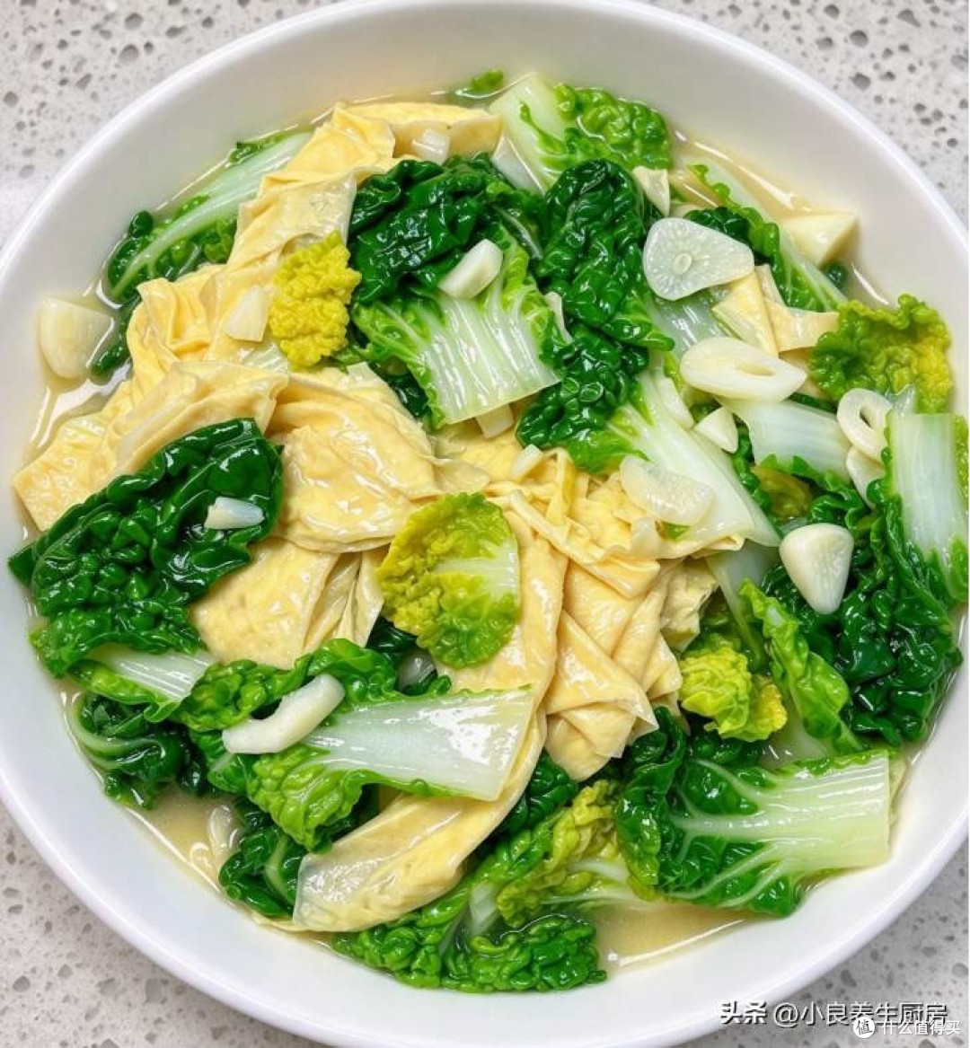 低脂奶白菜豆皮清肠菜