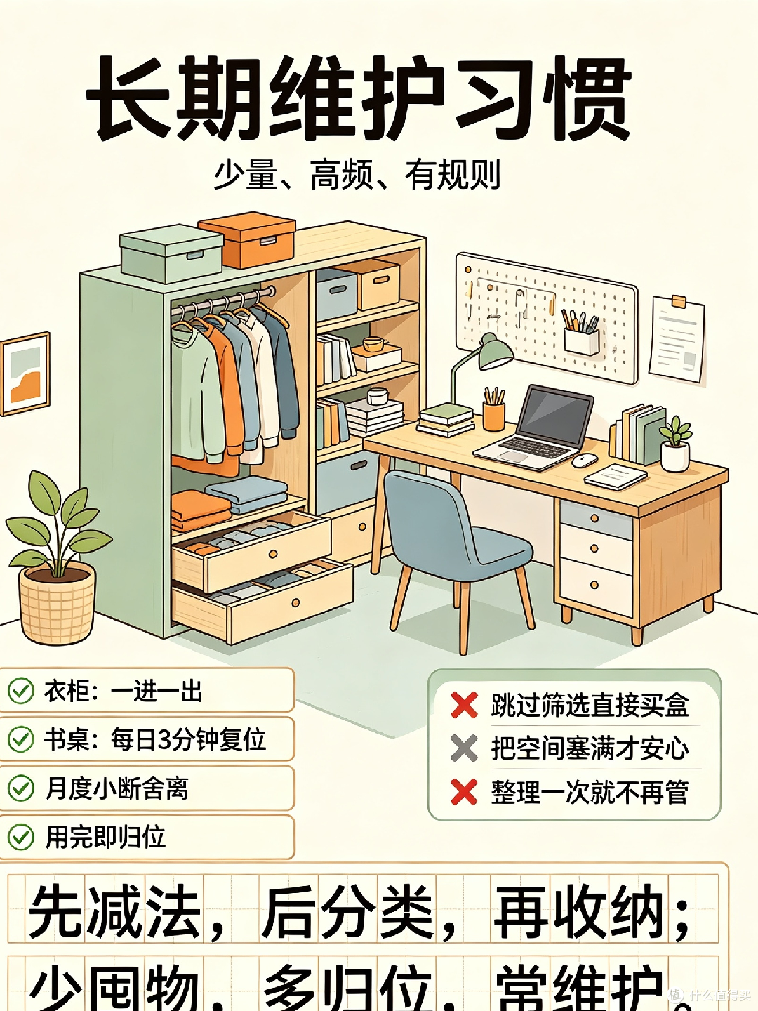 衣柜书桌断舍离与高效收纳指南