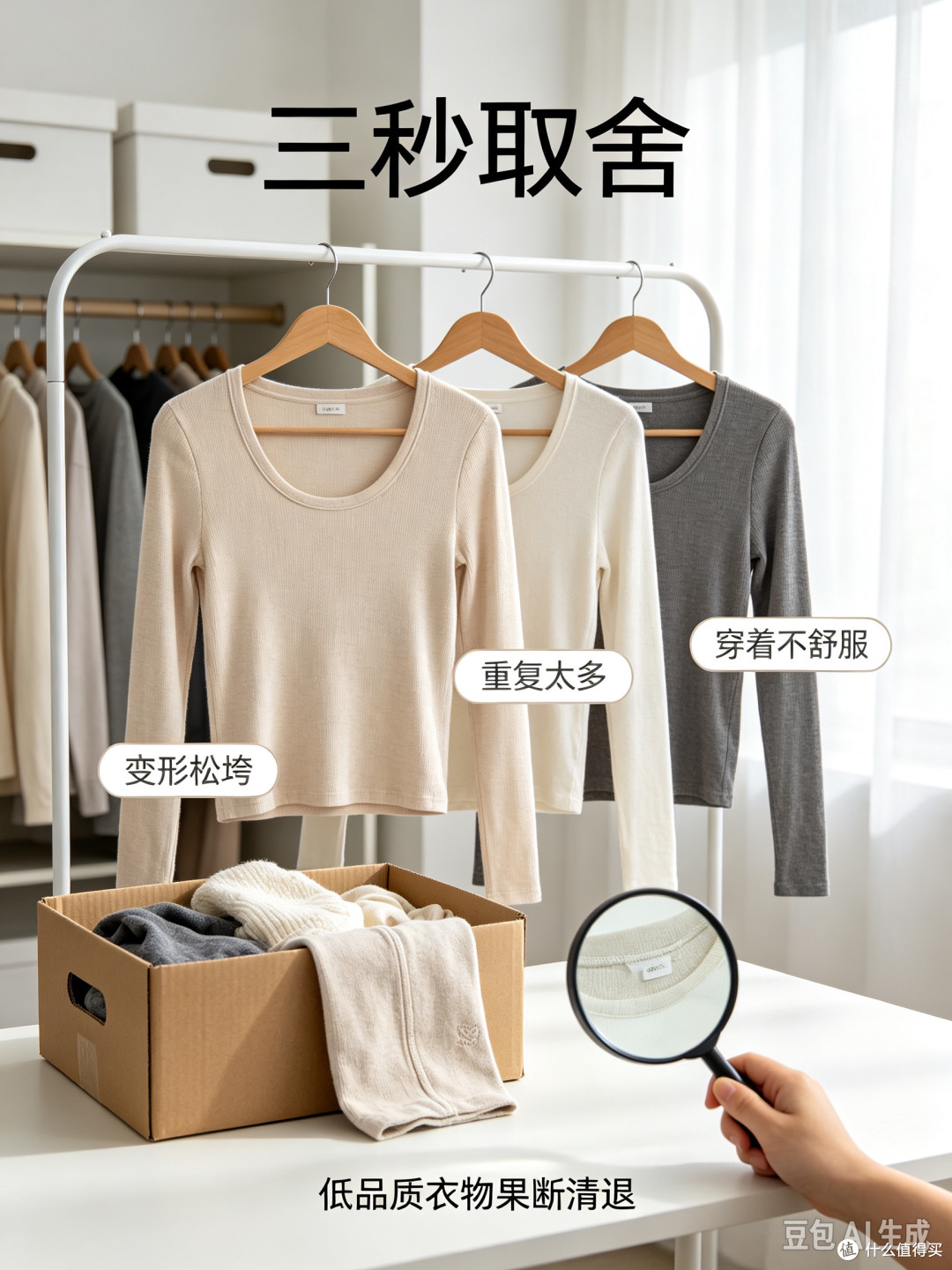 打底衫整理与精准取舍策略