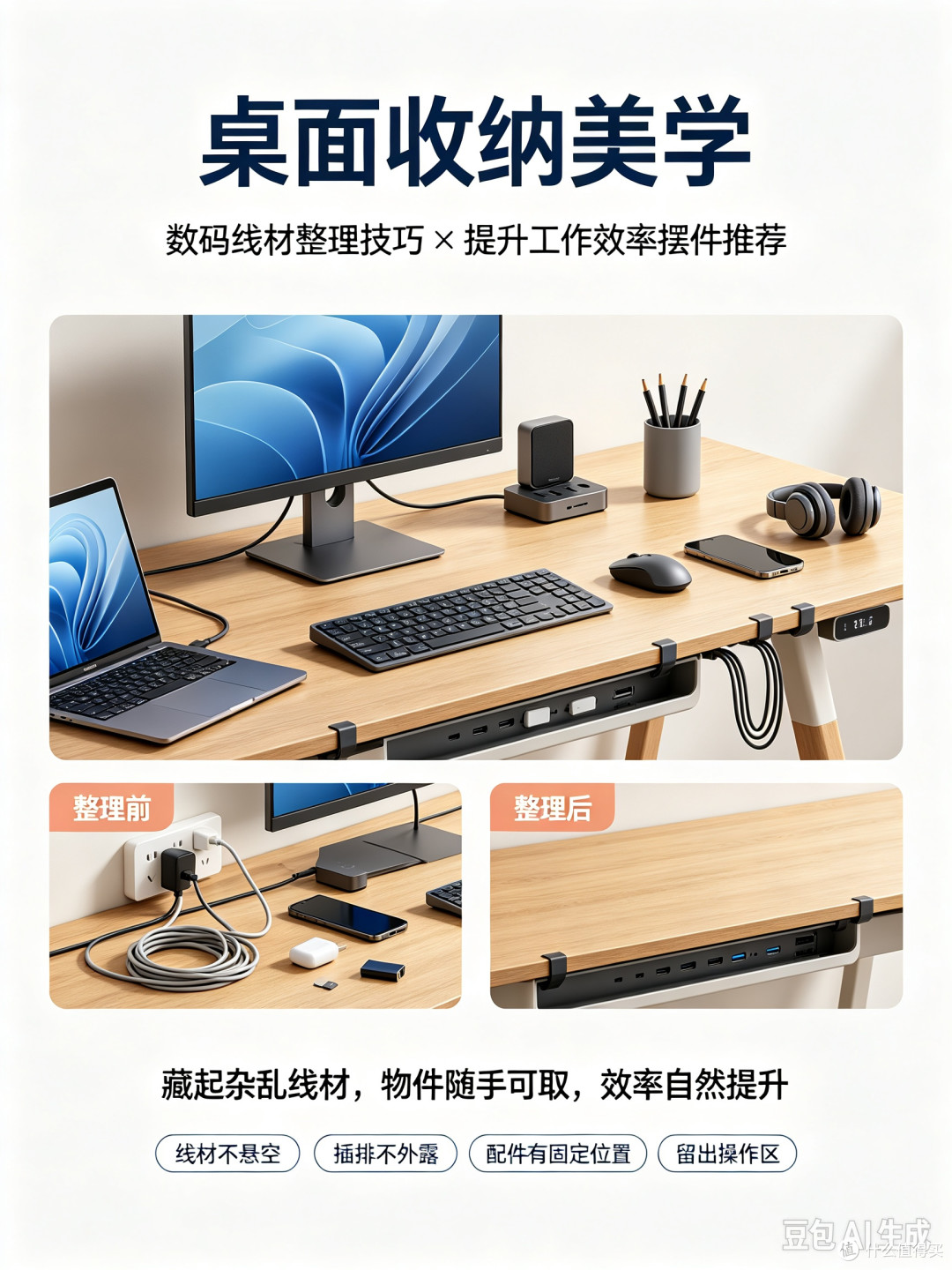 谁懂啊?这样整理桌面太香了